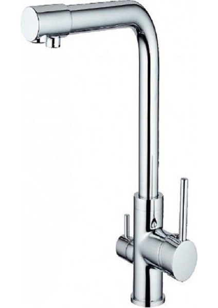 3 Yollu Su Arıtma Cihazı Girişli Evye Bataryası