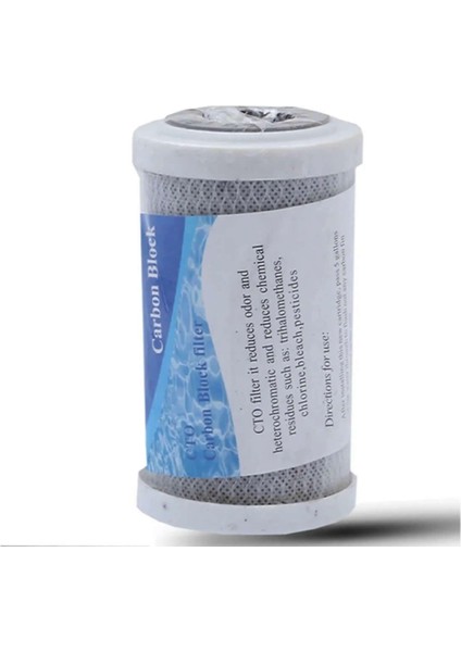 Daire Bina Girişi 5 Inch 1 Aşama Yedek Filtre Seti Pas Klor Önleyici (Blok Karbon Filtre)