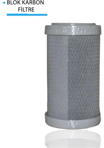 Daire Bina Girişi 5 Inch 1 Aşama Yedek Filtre Seti Pas Klor Önleyici (Blok Karbon Filtre) fiyatları