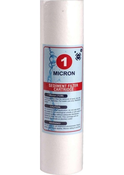 Açık Kasa Su Arıtma Cihazı 10 Inç 1 Mikron Sediment Spun Filtre (50 Adet) fiyatları