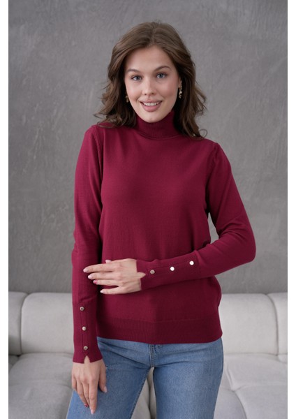 Kolu Çıtçıtlı Balıkçı Yaka Kazak 1050