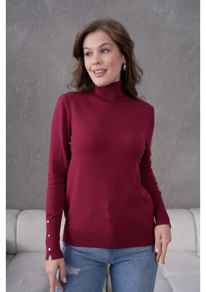 Kolu Çıtçıtlı Balıkçı Yaka Kazak 1050 indirimleri