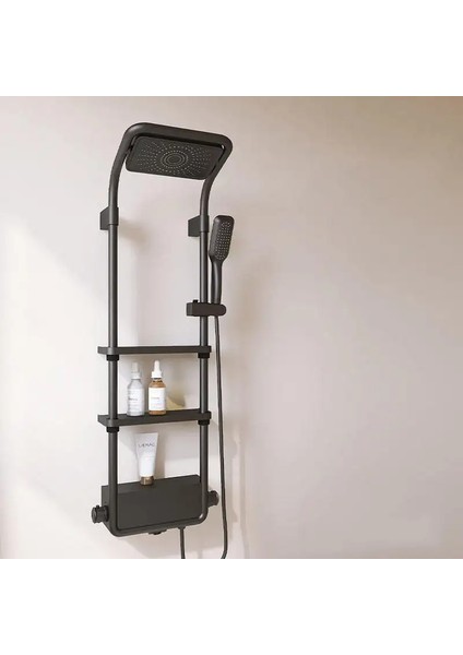 Antrasit Çok Fonksiyonlu Duş Seti
