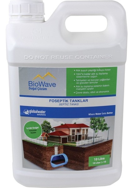Foseptik Tank Koku ve Atık Giderici 10 Litre Biowave