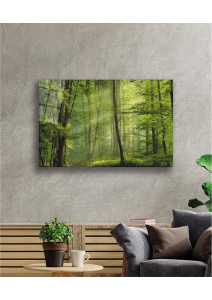 - Ağaç Yeşil Orman Cam Tablo fiyatları