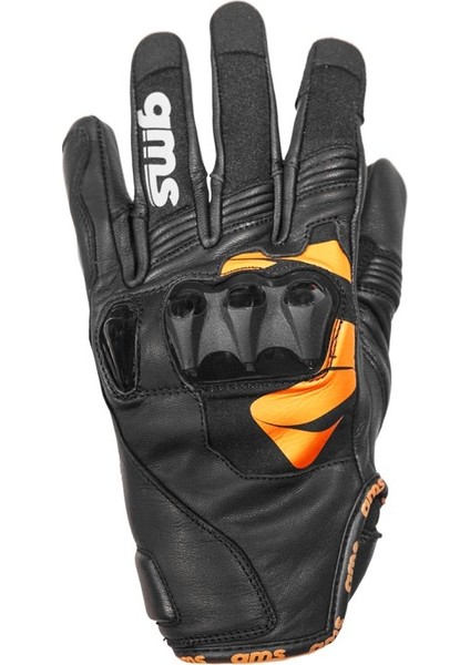 Curve Orange Motosiklet Eldiveni 4 Mevsim Serisi Motosiklet Eldiven