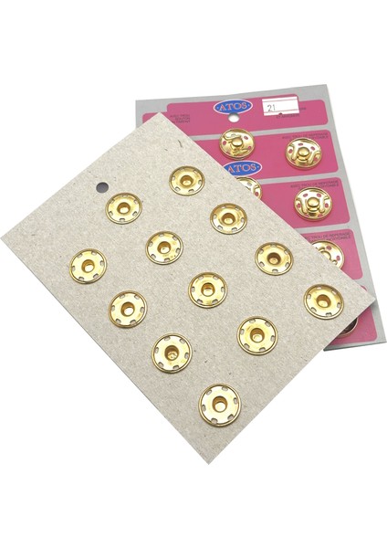 21 mm Çıt Çıt 12 Adet ( Sarı)