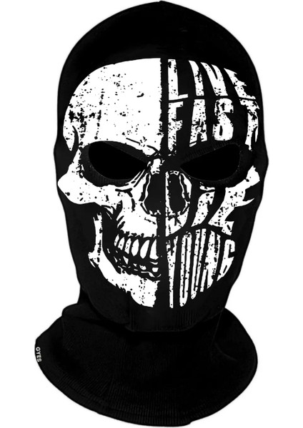 Lıve Fast Young Maskesi Motor Buff Balaklava Koruyucu Kar Yüz Maskesi
