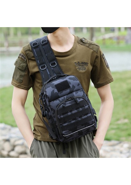 Erkek Omuz Çantası Messenger Çanta Çok Fonksiyonlu Kamuflaj Taktik Göğüs Çantası (Yurt Dışından) fiyatları