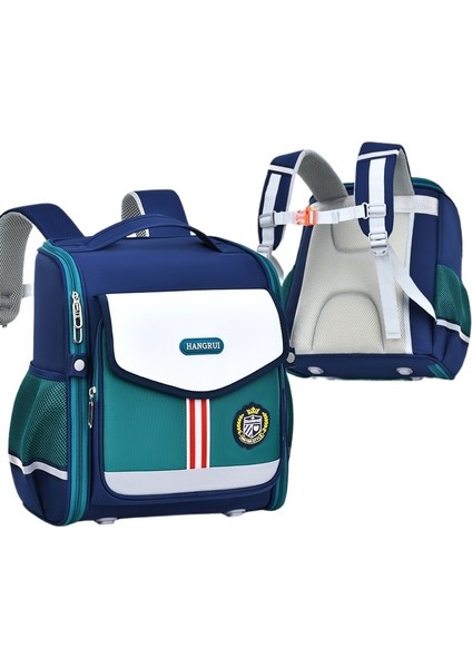 Omurga Koruması Yeni Ingiliz Tarzı 1-3 Sınıf Erkek ve Kız Kesitli Ilkokul Çantası Hafif ve Yükü Azaltan Çocuk Sırt Çantası (Yurt Dışından)