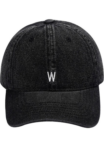 Büyük Baş Çevresi Yıkanmış, Geniş Kenarlı, Sivri Uçlu, Kadın Derinleştirilmiş Eski Kot Beyzbol Şapkası (Yurt Dışından)