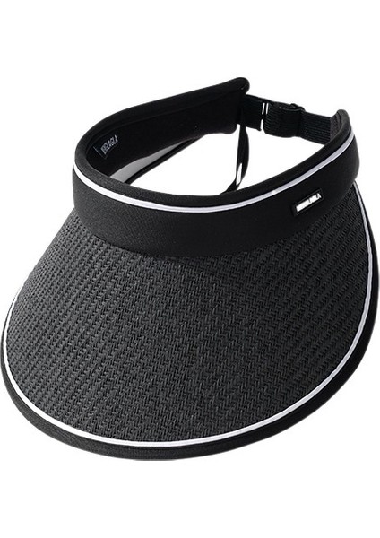 Kabuk Güneş Şapkası Kadın Uv Koruması Yaz Yüz Plaj Güneşlik Şapka (Yurt Dışından)