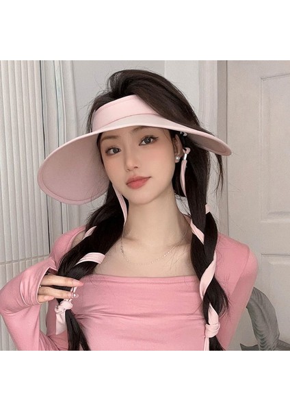 Boş Üst Güneşlik Uv Uv Koruma Plaj Şapkası (Yurt Dışından)