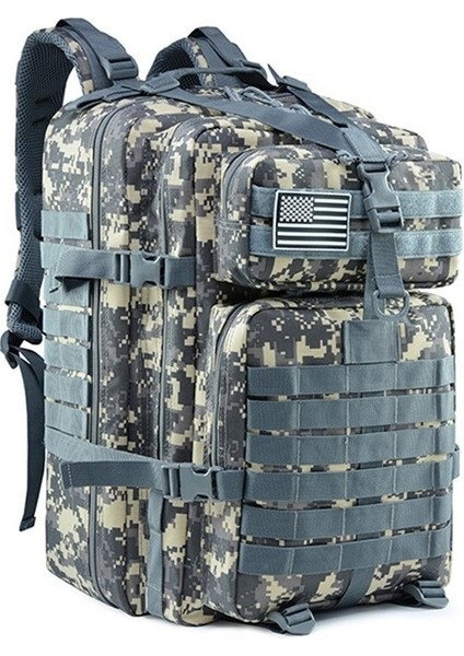 Askeri Sheng Açık Kamuflaj Omuz Çantası Büyük Kapasiteli Sırt Çantası Spor Dağcılık Bisiklet Çantası (Yurt Dışından)