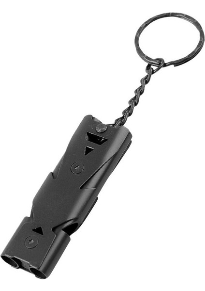 Çift Boru Yüksek Desibel Açık Kamp Hayatta Kalma Acil Düdük Siyah (Yurt Dışından) modelleri