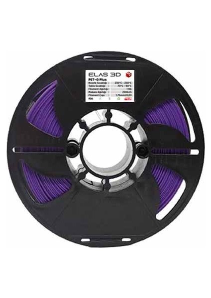 PETG Plus Filament Mor 1.75MM 1kg