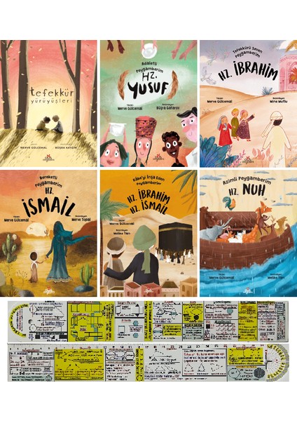 6 Kitap Set / Tefekkür Yürüyüşleri / Hz. Yusuf / Hz. İbrahim / Hz. Nuh / Hz. İsmail