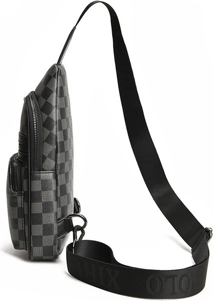 Ekose Kore Pu Messenger Çanta Erkek Çantası Iş Sırt Çantası (Yurt Dışından) fiyatları