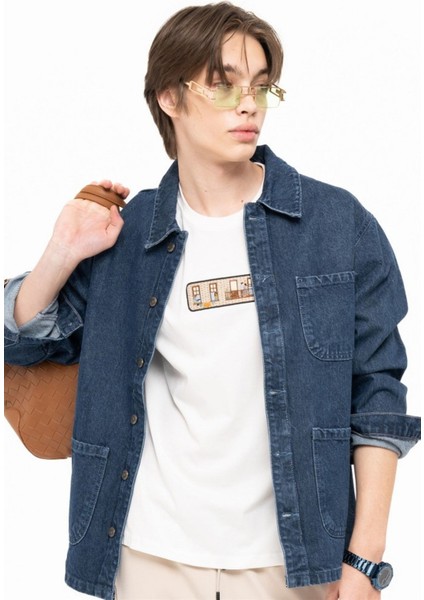 Jean Ceket Dark Mavi