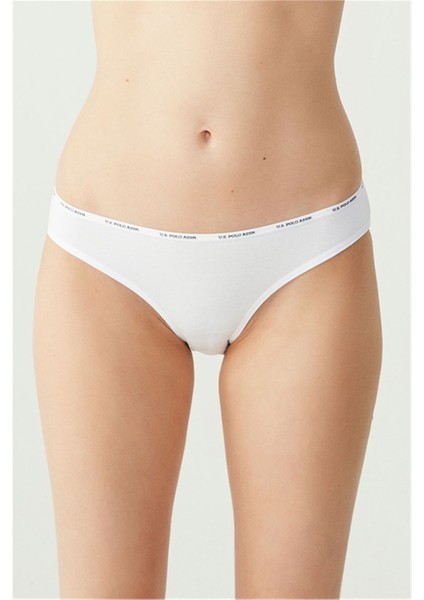 U.s Polo Assn. 67002 Kadın 5 Li Yüksek Bel Slip-Siyah&ten&beyaz&fuşya&lacivert