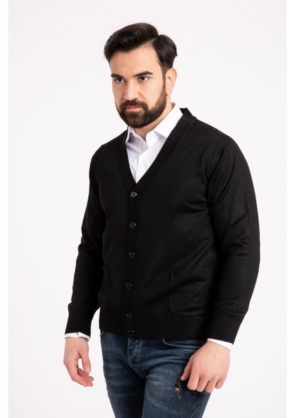 Erkek Orta Yaş ve Üzeri Ince Yün Akrilik Triko Örgü Düğmeli Baba Hırka 5100 fiyatları