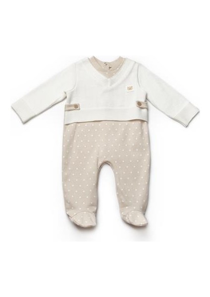 Baby Cosy Organic BabyCosy Organic Wear Bebek Patikli Tulum %100 Organik Pamuk, Bebek-Yenidoğan Serisi -CSY8106 fiyatları
