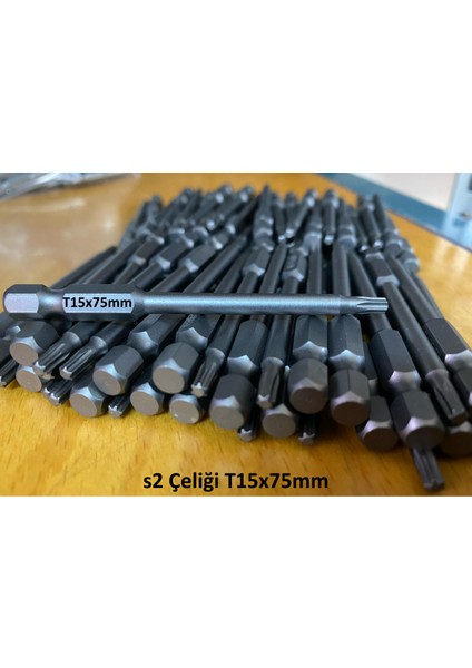 Bist Torx Uç Manyetik T15X75 mm 20 Adet PLT28000552