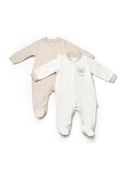 Bebek 2'li Patikli Tulum %100 Organik Pamuk, Bebek - Yenidoğan Serisi -CSY8107 fiyatları