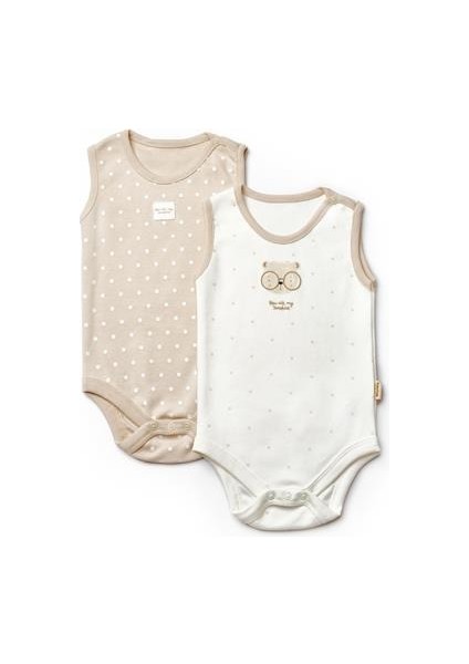 Baby Cosy Organic BabyCosy Organic Wear Bebek 2li Askılı Badi %100 Organik Pamuk, Bebek ve Yenidoğan Serisi - CSY8100 fiyatları