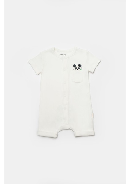 Bebek 2'li Kısa Kollu Tulum, %50 Bambu - %50 Organik Pamuk, Bebek ve Yenidoğan Serisi - CSYB9060 modelleri