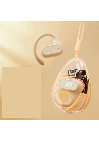 Kulaklıksız Şeffaf Kablosuz Bluetooth Kulaklık, Akıllı Dijital Ekran (Yurt Dışından)
