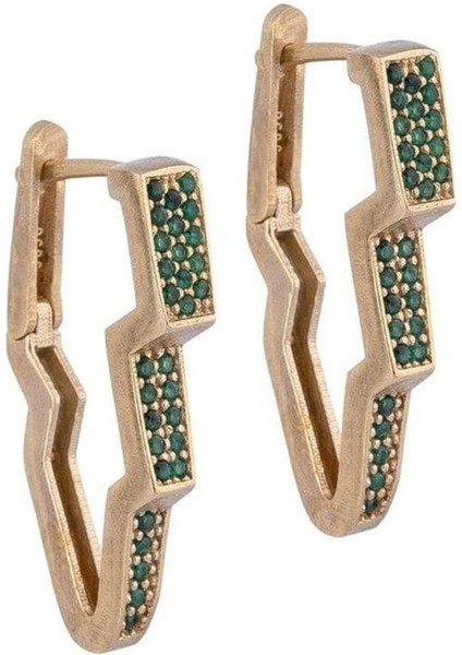 Lightning Earrings With Stones