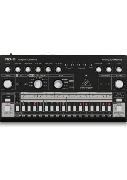 RD-6-BK RHYTHM DESIGNER Analog Davul Makinesi (Siyah)