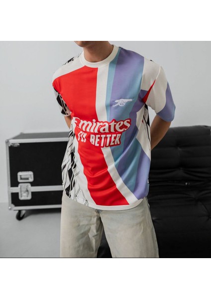 Oversıze Arsenal %100 Penye Tişört - Kaliteli Compact Penye Tshırt fırsatları