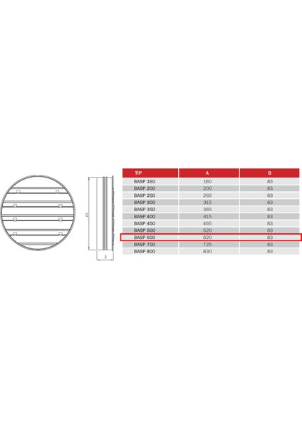 62 cm Basp 600 Rüzgarla Açılan Panjur fiyatları