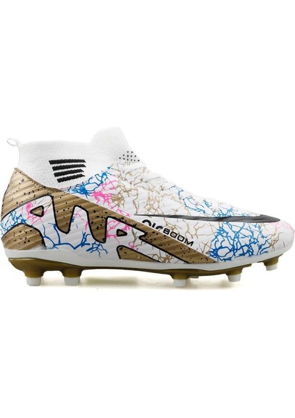 Garantili Bilekli Çoraplı Krampon Halı Saha 31-32-33-34-35-40-41-42-43-44 Numara Bej Renk