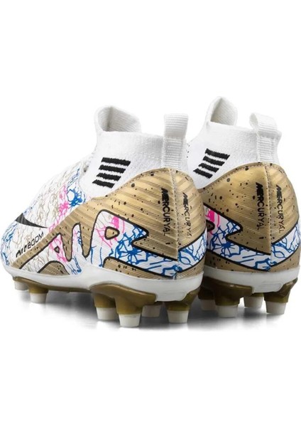 Garantili Bilekli Çoraplı Krampon Halı Saha 31-32-33-34-35-40-41-42-43-44 Numara Bej Renk fırsatları