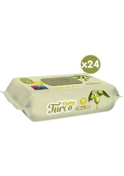 Islak Mendil Zeytinyağlı 24X90