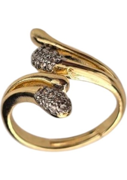 Gold Zirkon Taş Yüzük
