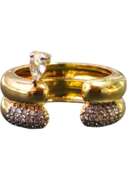 Gold Zirkon Taş Yüzük