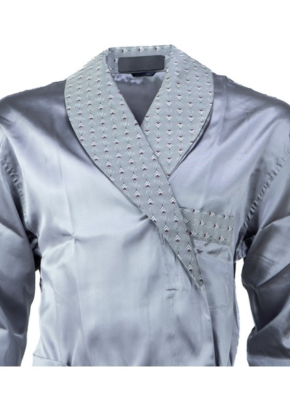 Erkek Şık Klasik Model Röpteşambır Premium Poplin Kumaş Verbano Model Cepli Rob Beli Kuşaklı fiyatları