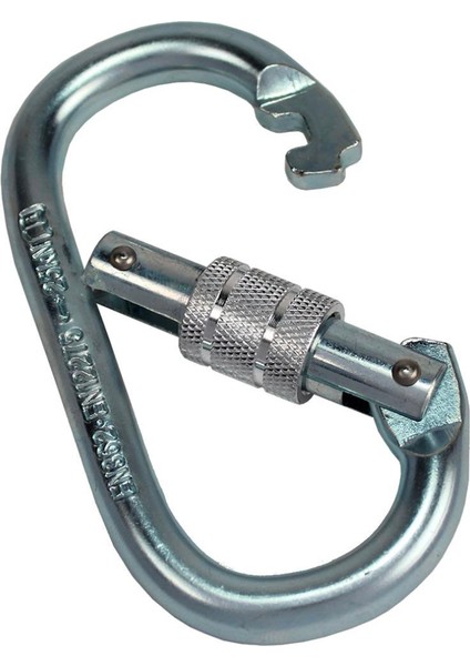 Karabina Çelik Ce En 362 25 Kn Oval tip vidalı model Galvanizli
