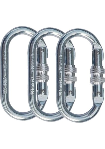Karabina Çelik Ce En 362 25 Kn Oval tip vidalı model Galvanizli