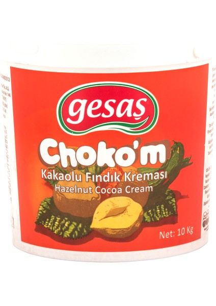Choko'm Kakaolu Fındık Kreması 10 kg Kova