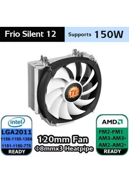 Frıo Sılent CL-P0587 AM4-1151P Hava Soğutmalı Işlemci Fanı