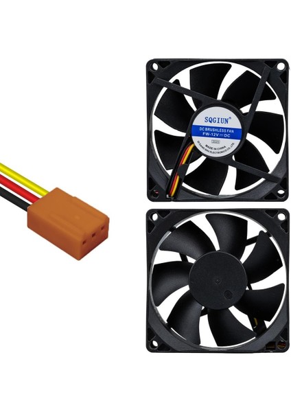 IC-216 Fırçasız Dc Fan 80X80X25MM 12 Volt 3 Pin
