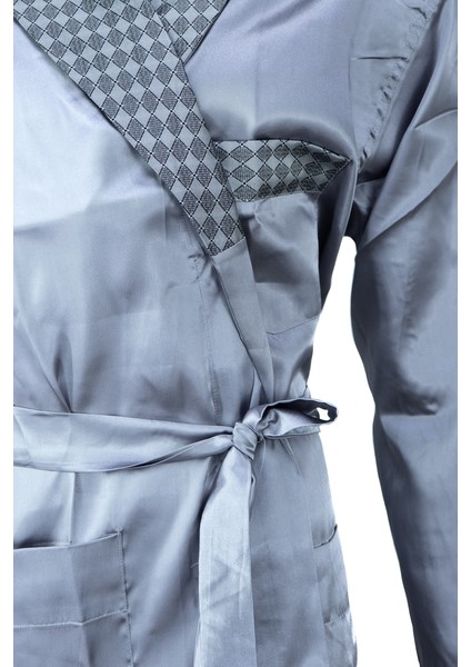 Erkek Şık Klasik Model Röpteşambır Premium Poplin Kumaş Salerno Model Cepli Rob Beli Kuşaklı fırsatları
