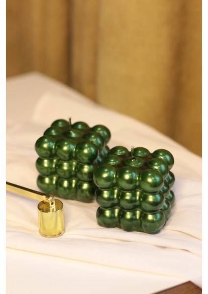 Parlak Bubble 2'li Set Hediyelik Dekoratif Mum Seti fiyatları