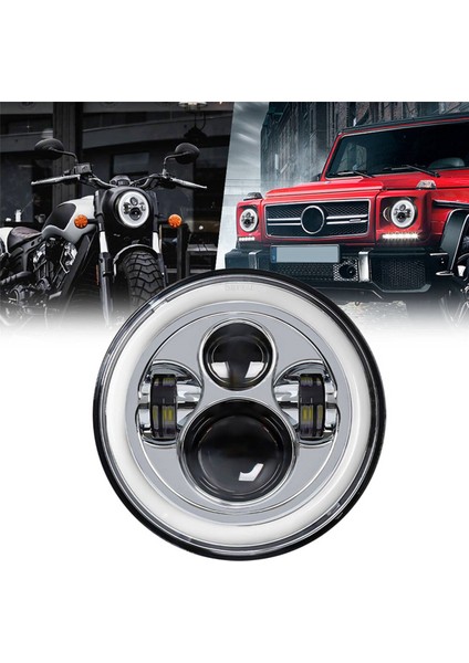 2x 7 Inç LED Far, Street Glide Ultra Classic Glide V-Star 1100 Için Yüksek Düşük Huzmeli Projektör Sarı+Beyaz (Yurt Dışından) fiyatları