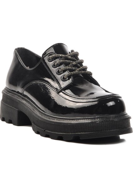 7451 Z Siyah Rugan Kadın Günlük Ayakkabı